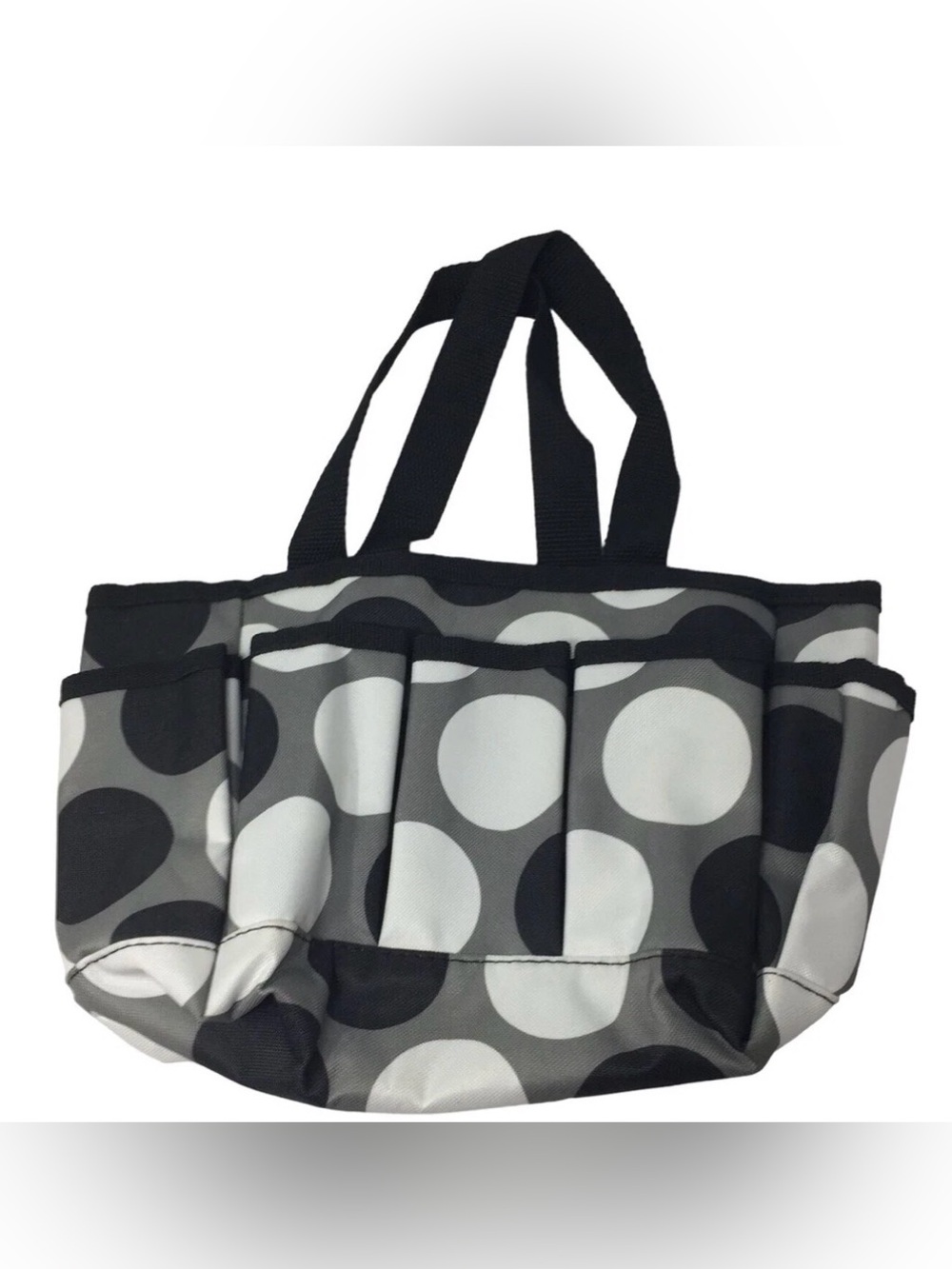 Thirty One Mini caddy in Paparazzi Dot duel handles 5 pockets
